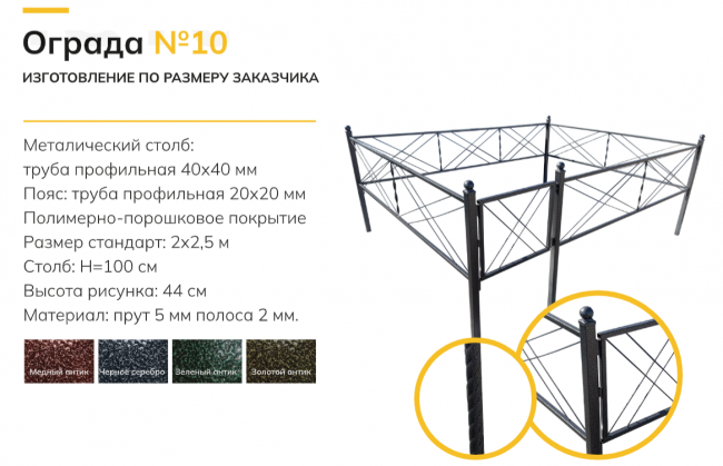 Ограда №10б