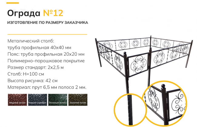 Ограда №12б