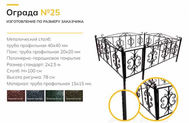 Ограда №25б